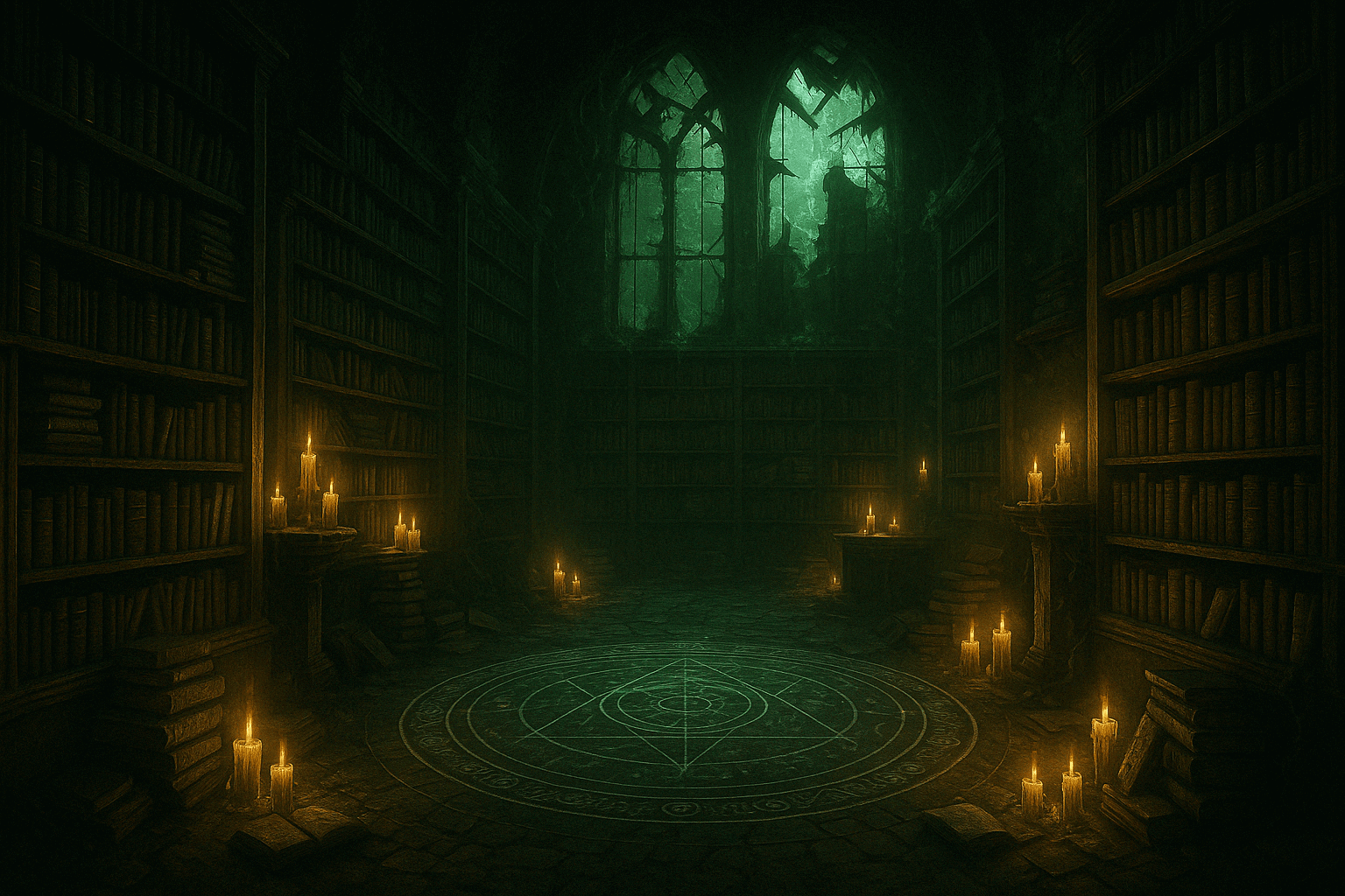 Ilustracion biblioteca