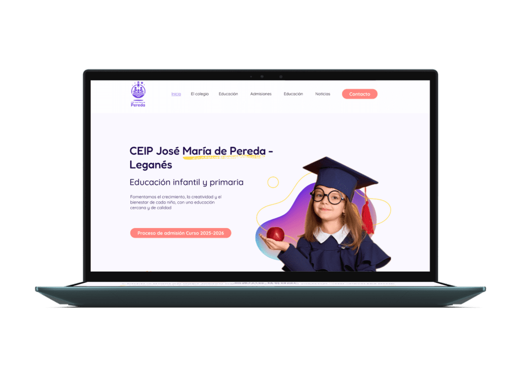 Mockup del colegio